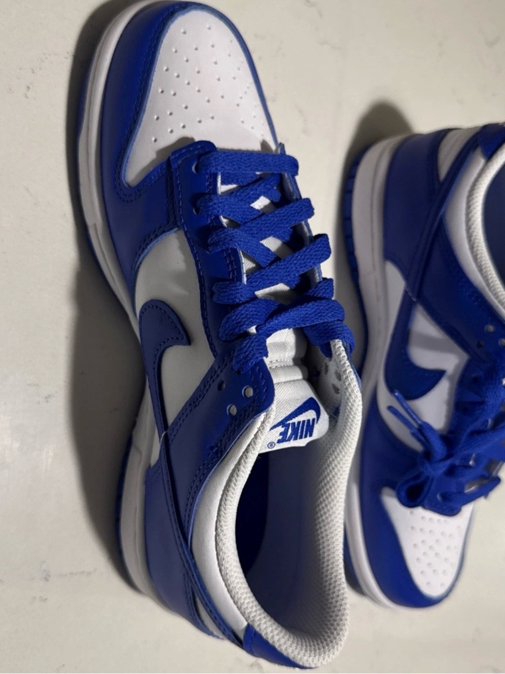 Nike Dunk Low White Hyper Royal 6.5Y / EU 39 (Unisex / Wmns 8 US)
